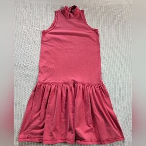 VTG 90s Compagnie Internationale Express Midi Dress Drop Waist Sleeveless Pink